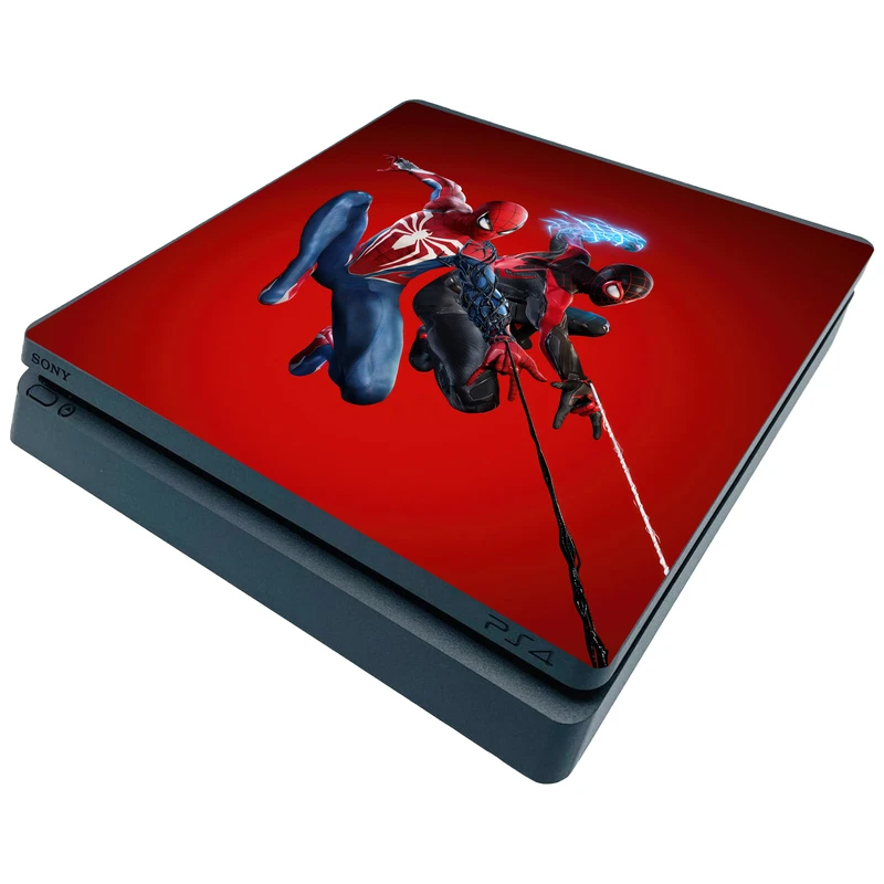 برچسب کنسول پلی استیشن 4 اسلیم مدل مرد عنکبوتی کد 2025