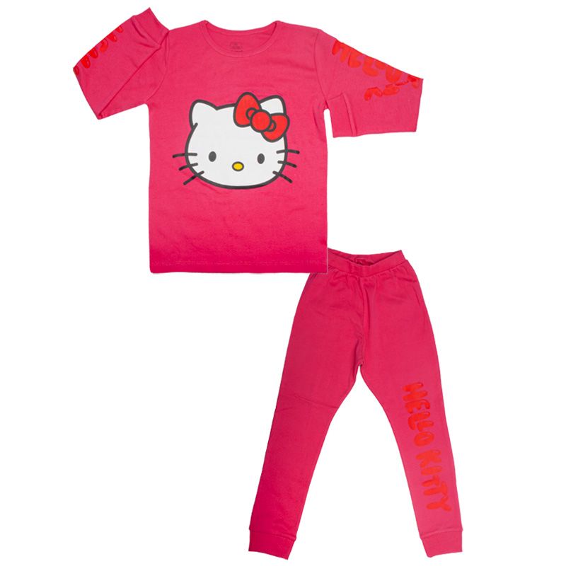 ست تی شرت و شلوار دخترانه آدمک کد 110047 - - 5