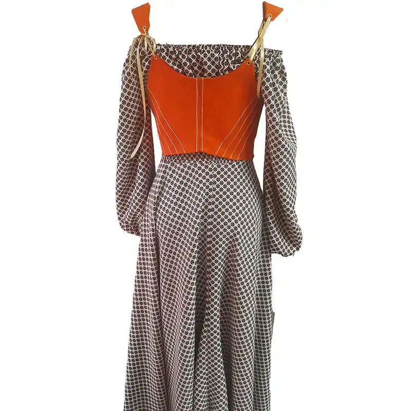 ست پیراهن و جلیقه زنانه مدل a2-2