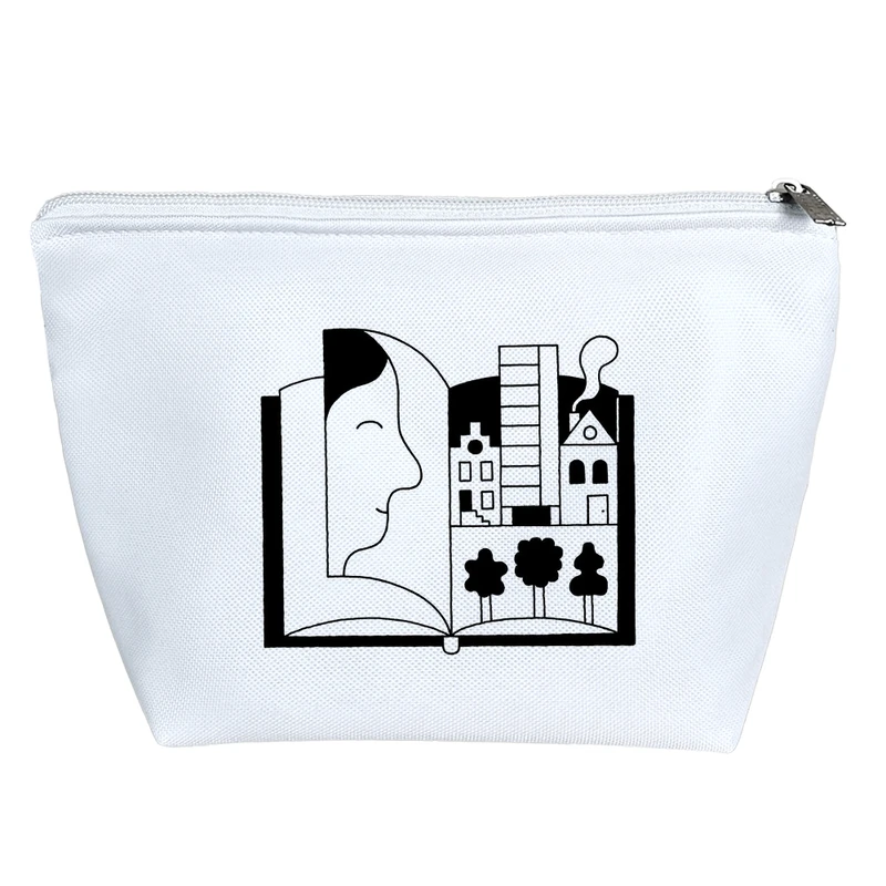 کیف لوازم آرایش دخترانه خندالو مدل کتاب بصری کد 9095