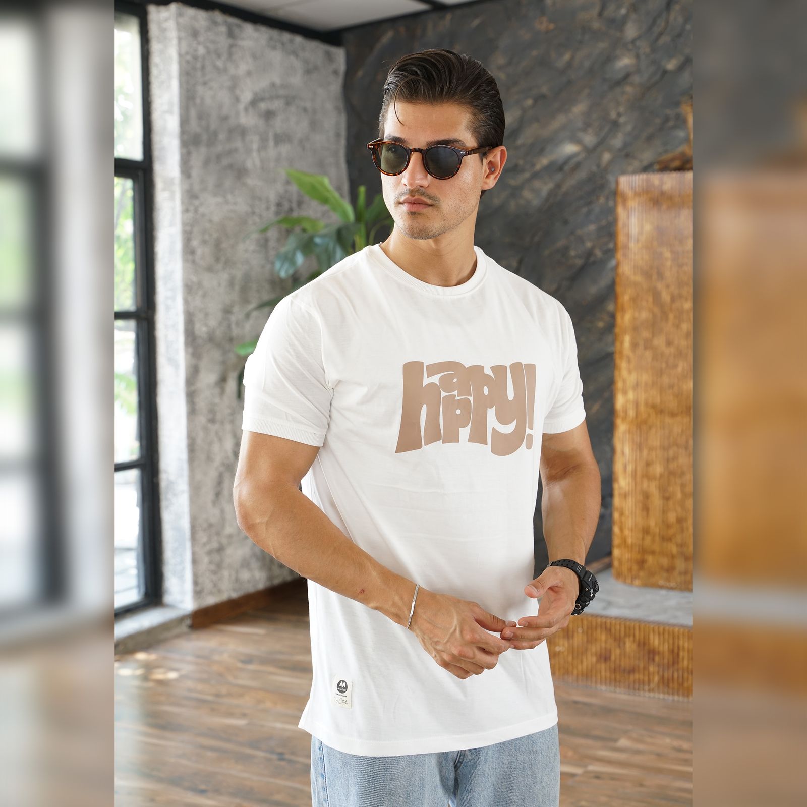 تی شرت آستین کوتاه مردانه مالدینی مدل T-386 -  - 2