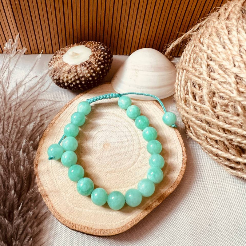 دستبند مدل سنگی آکوامارین