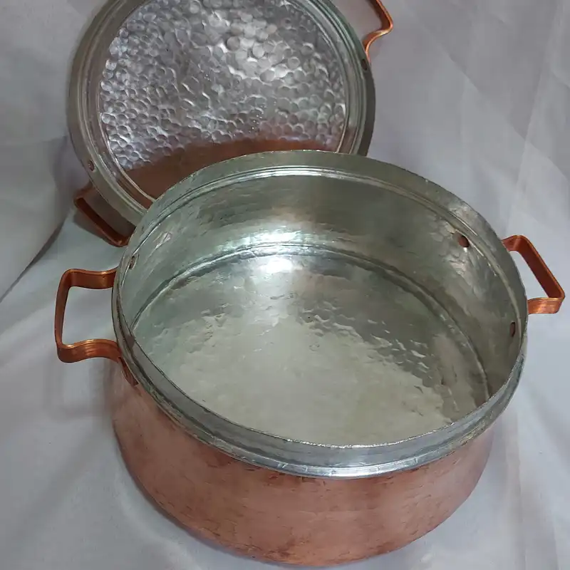 قابلمه مسی مدل چکش کاری کد 98