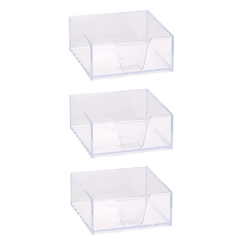 جای کاغذ یادداشت مدل شیشه ای بسته 3 عددی