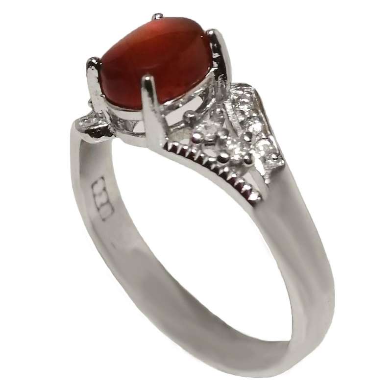 انگشتر نقره زنانه مدل عقیق یمن YW4072