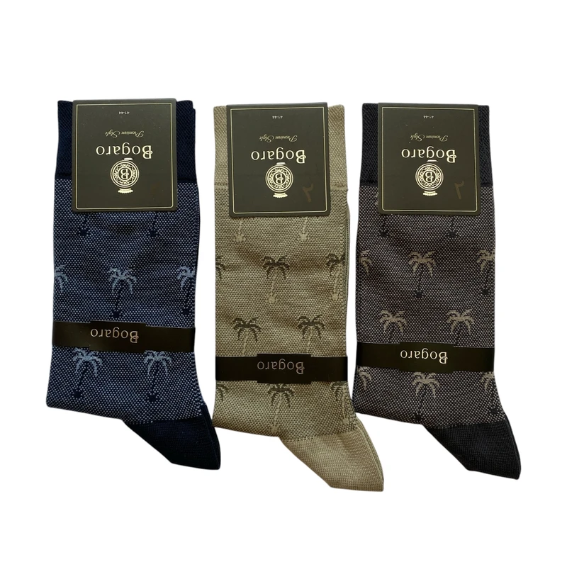 جوراب مردانه بوگارو مدل نانو مجموعه 3 عددی