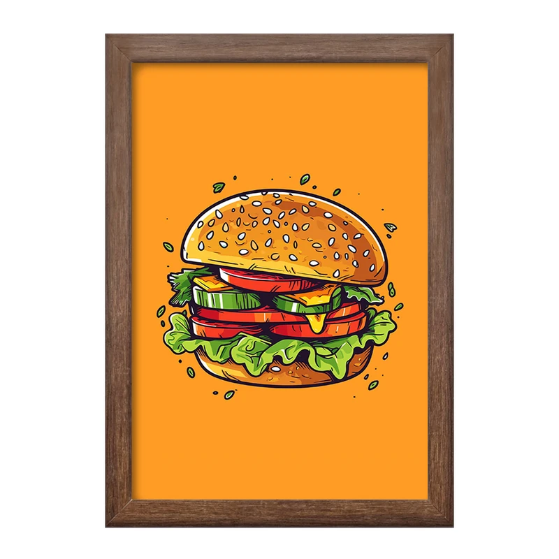 تابلو خندالو طرح فست فود (Fast Food) کد 36578