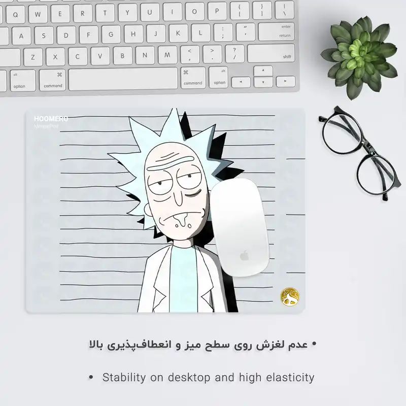 ماوس پد هومرو مدل A7594 طرح ریک و مورتی