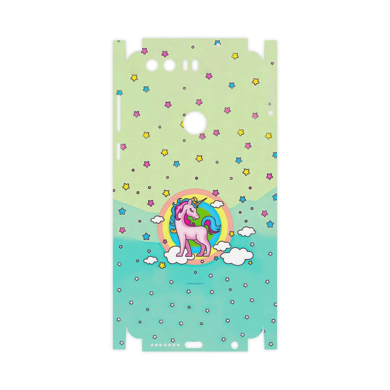 برچسب پوششی ماهوت مدل Rainbow unicorn adventure-FullSkin مناسب برای گوشی موبایل آنر 8