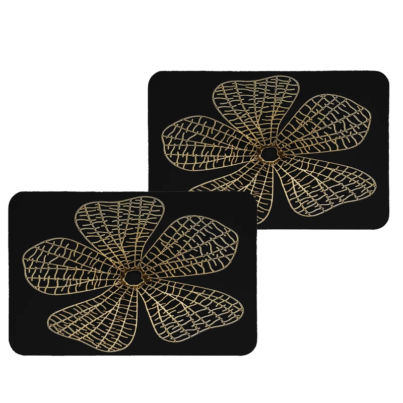 زیربشقابی طرح گل کد 8886 بسته 2 عددی 