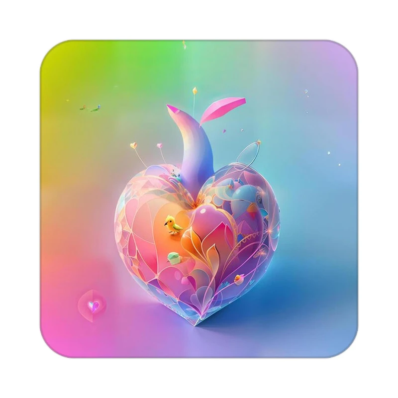 زیر لیوانی کاکتی مدل عاشقانه کد mp11294