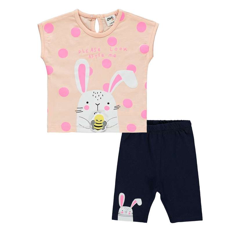 ست تاپ و شلوارک بچگانه سی ویل مدل ci rabbit