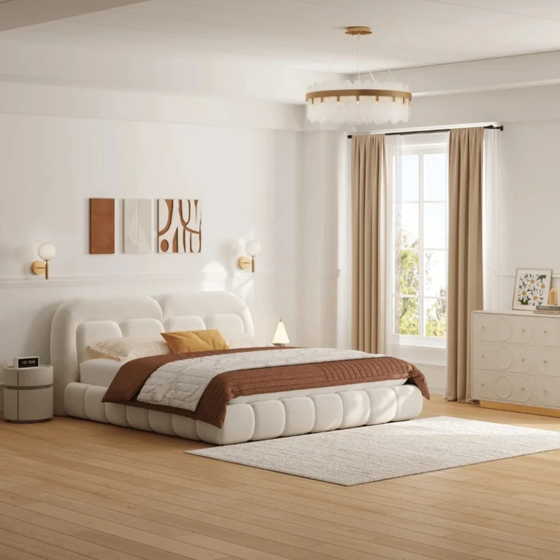 تخت‌ خواب فلز یک و نیم نفره مدل آمیتیس سایز 120 * 200 سانتی‌متر