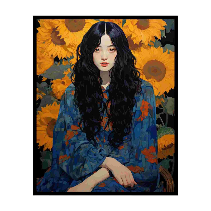 پوستر مدل آثار چاپ شده زن در روب