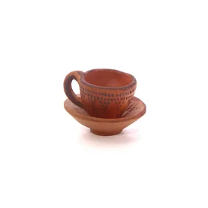 فنجان و نعلبکی سفالی آرانیک مدل کلپورگان کد 1007800028