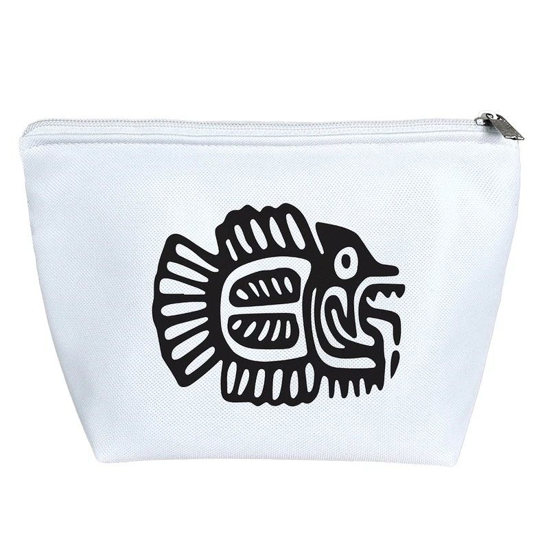 کیف لوازم آرایش دخترانه خندالو مدل نقش ماهی کد 7436