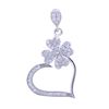 آویز گردنبند نقره زنانه مدل قلب AMT_M104
