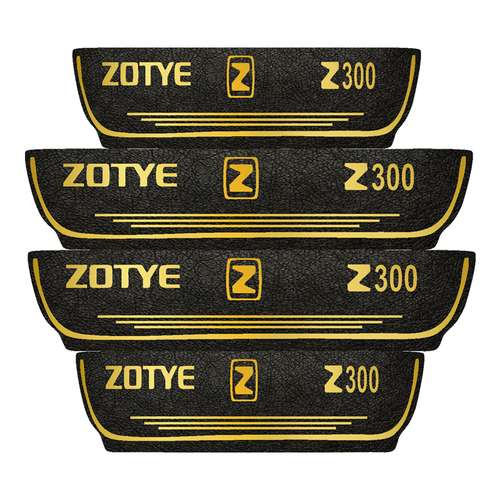 برچسب پارکابی خودرو مهدیار مدل چرم کد pkT1090  مناسب برای اریو زوتی بسته 4 عددی