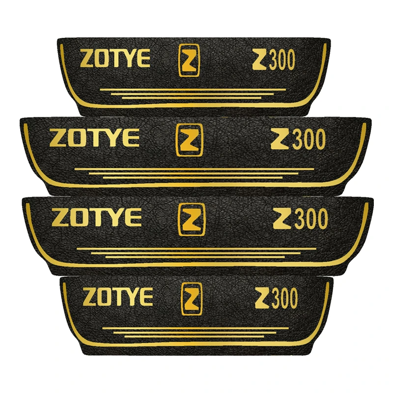 برچسب پارکابی خودرو مهدیار مدل چرم کد pkT1090  مناسب برای اریو زوتی بسته 4 عددی