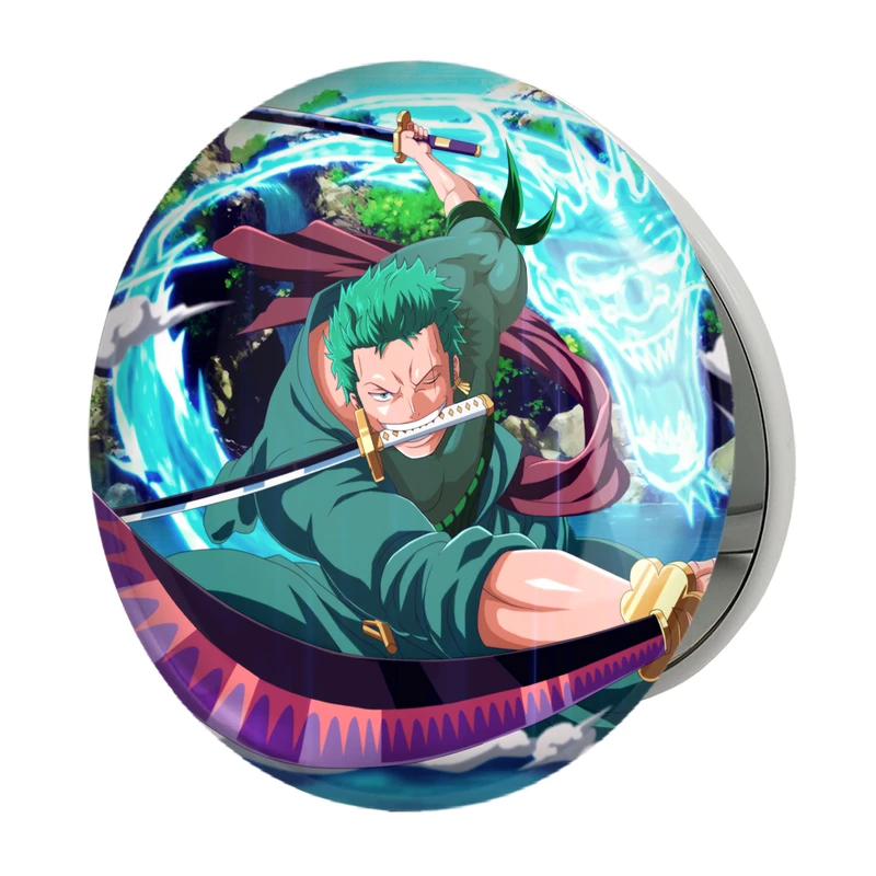 آینه جیبی خندالو طرح زورو انیمه وان پیس One Piece مدل تاشو کد 17267 