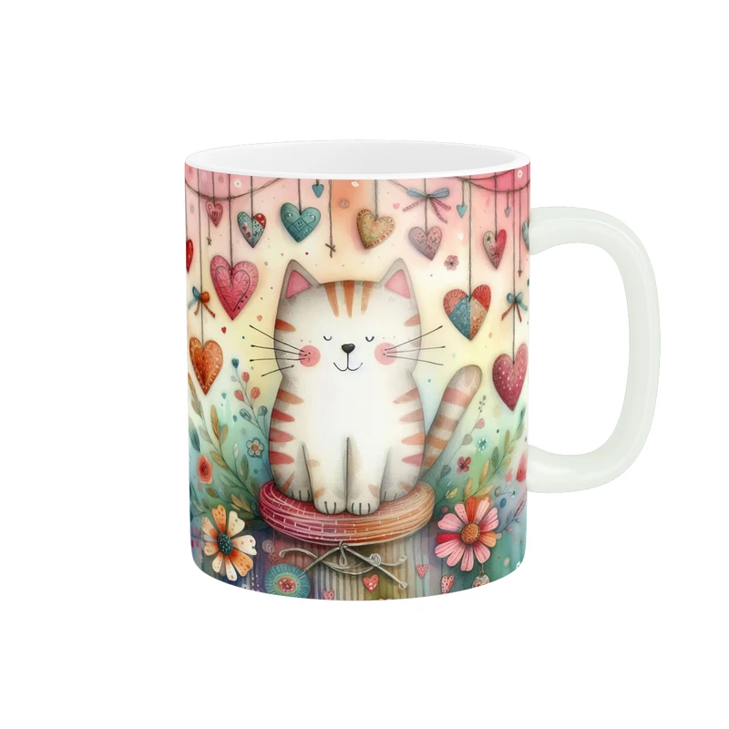 ماگ پاد آفرین طرح گربه کد 5620