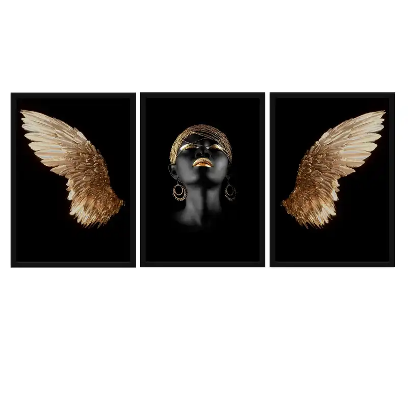 تابلو مدل زن آفریقایی مجموعه سه عددی