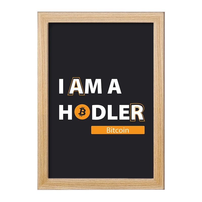 تابلو خندالو مدل I Am A Hodler Bitcoin  کد 10891