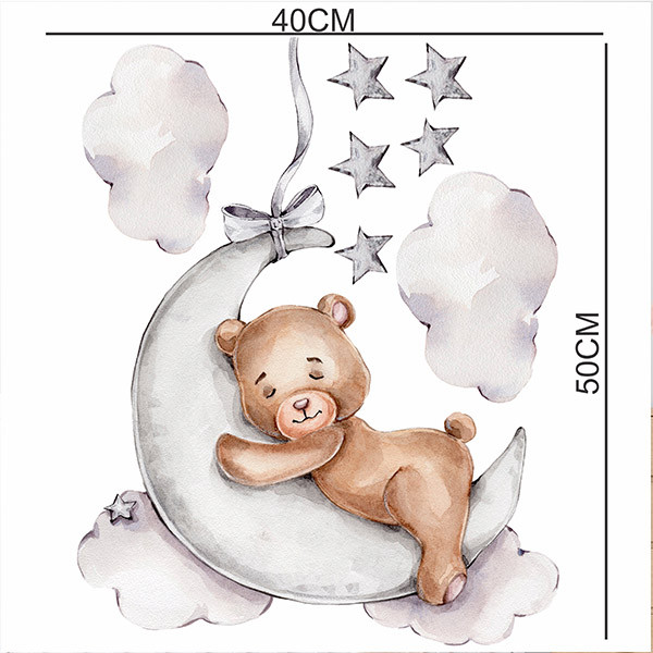 استیکر دیواری کودک راتیانا مدل خواب خرسی