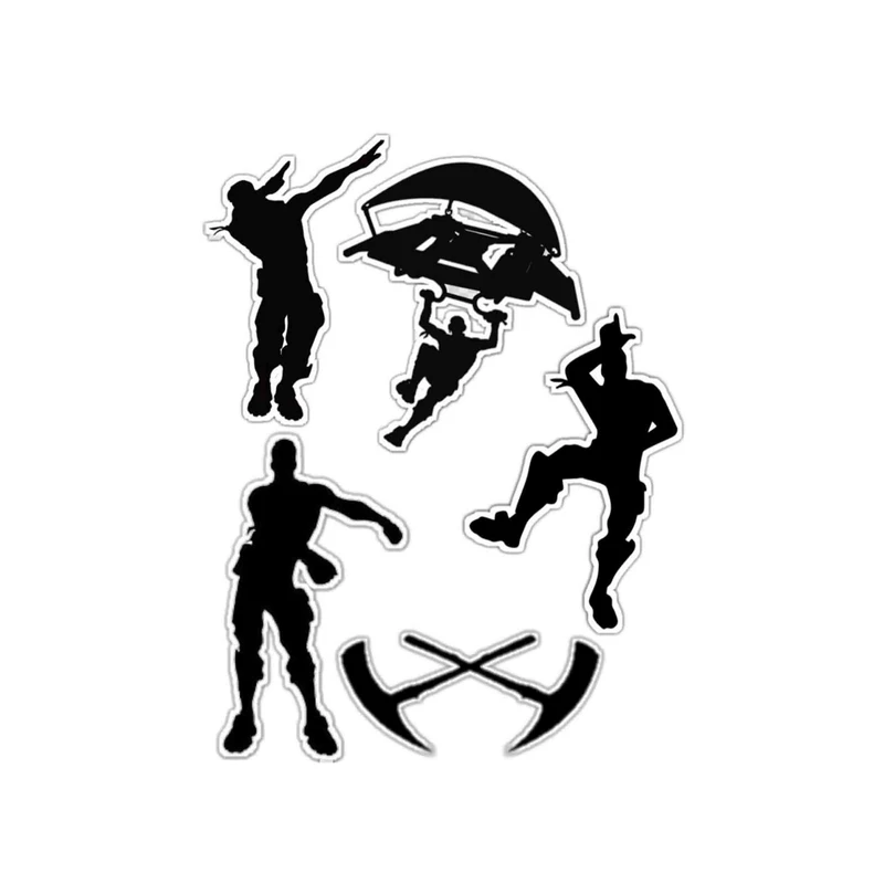 استیکر لپ تاپ مدل فورتنایت کد 5135 مجموعه 5 عددی