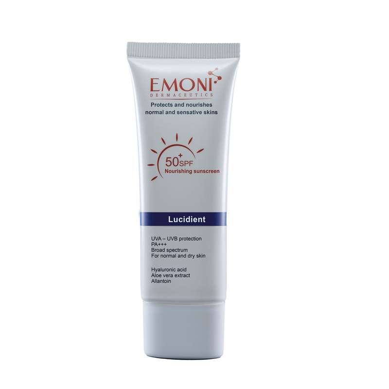 کرم ضد آفتاب بدون رنگ امونی SPF 50 مدل Nourishing مناسب برای پوست خشک و حساس حجم 50 میلی لیتر کرم ضد آفتاب بدون رنگ امونی SPF 50 مدل Nourishing مناسب برای پوست خشک و حساس حجم 50 میلی لیتر
