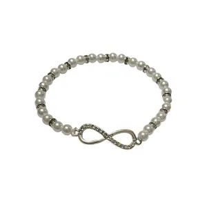 دستبند زنانه مدل مروارید بینهایت