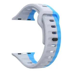 بند گوف مدل Silicone Dual Belt مناسب برای اپل واچ سری 1/2/3/4/5/6/7/8/9سایز 38/40/41 میلی متری