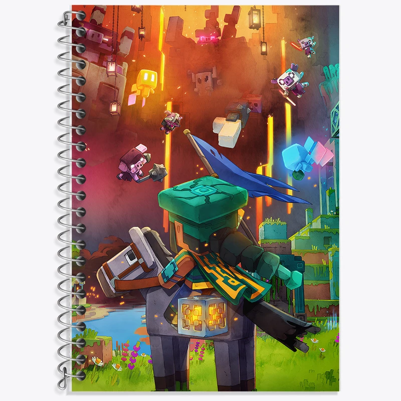 دفتر نت موسیقی 50 برگ خندالو طرح ماینکرافت (Minecraft) کد F5901