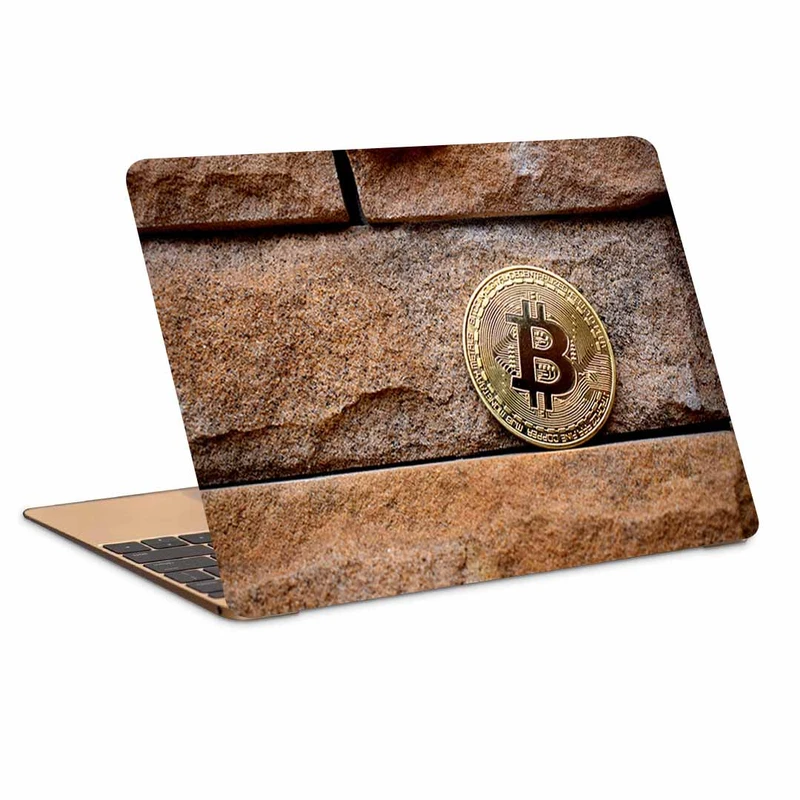 استیکر لپ تاپ طرح bitcoin کد p-1046 مناسب برای لپ تاپ 15.6 اینچ