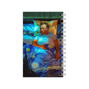 دفترچه یادداشت مدل to do list طرح ونگوگ در شب پر ستاره کد 7222221