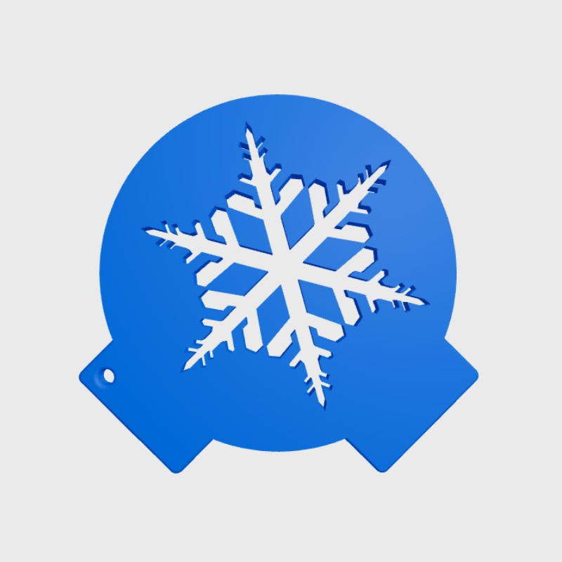 شابلون تزیین قهوه مدل Snowflake شابلون تزیین قهوه مدل Snowflake