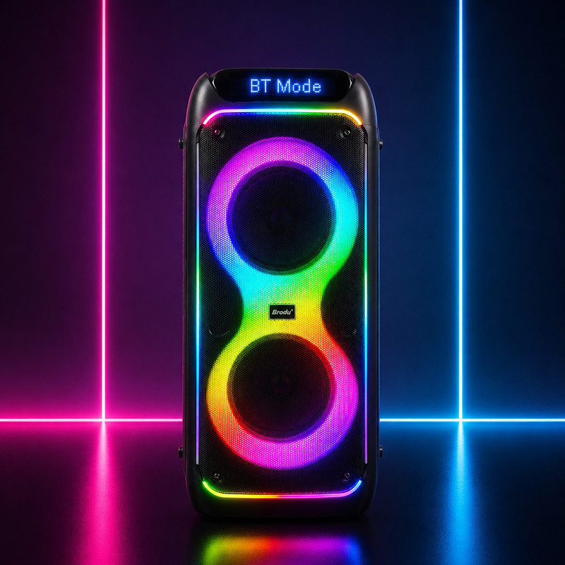 اسپیکر بلوتوثی قابل حمل برودو مدل KARAOKE BOX