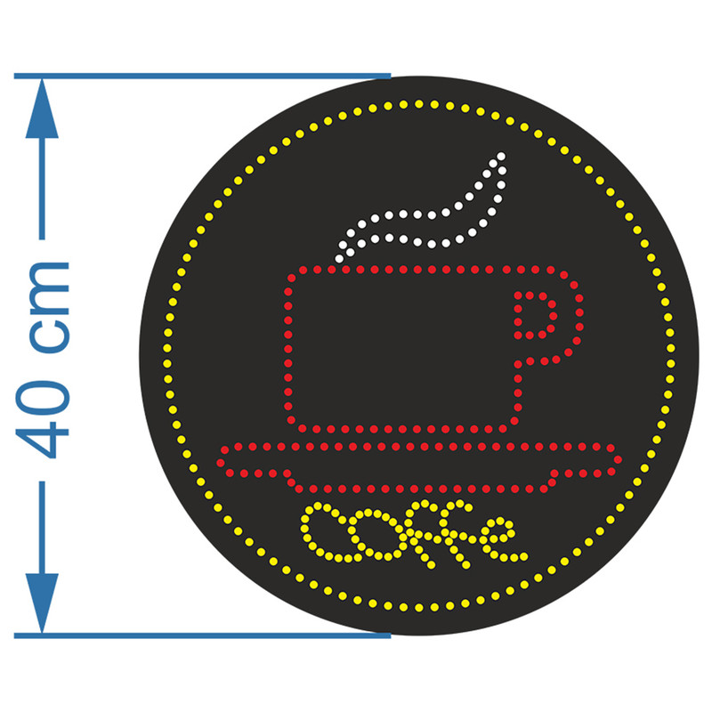 تابلو ال ای دی آیاز طرح کافه کد 332