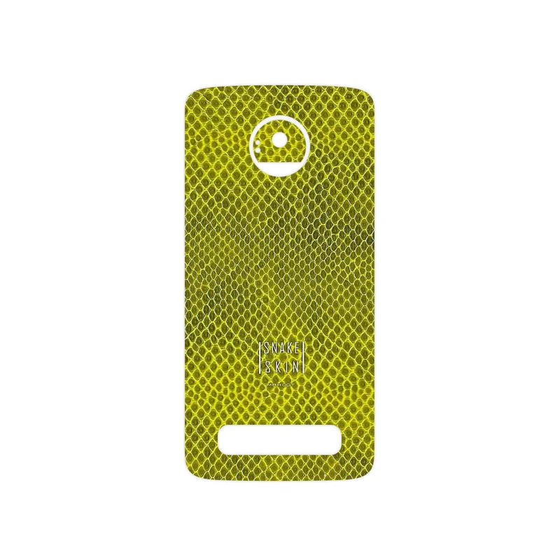 برچسب پوششی ماهوت مدل Yellow Snake Skin مناسب برای گوشی موبایل موتورولا Moto Z