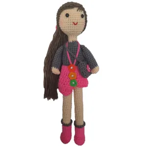 عروسک بافتنی مدل دختر کد 011