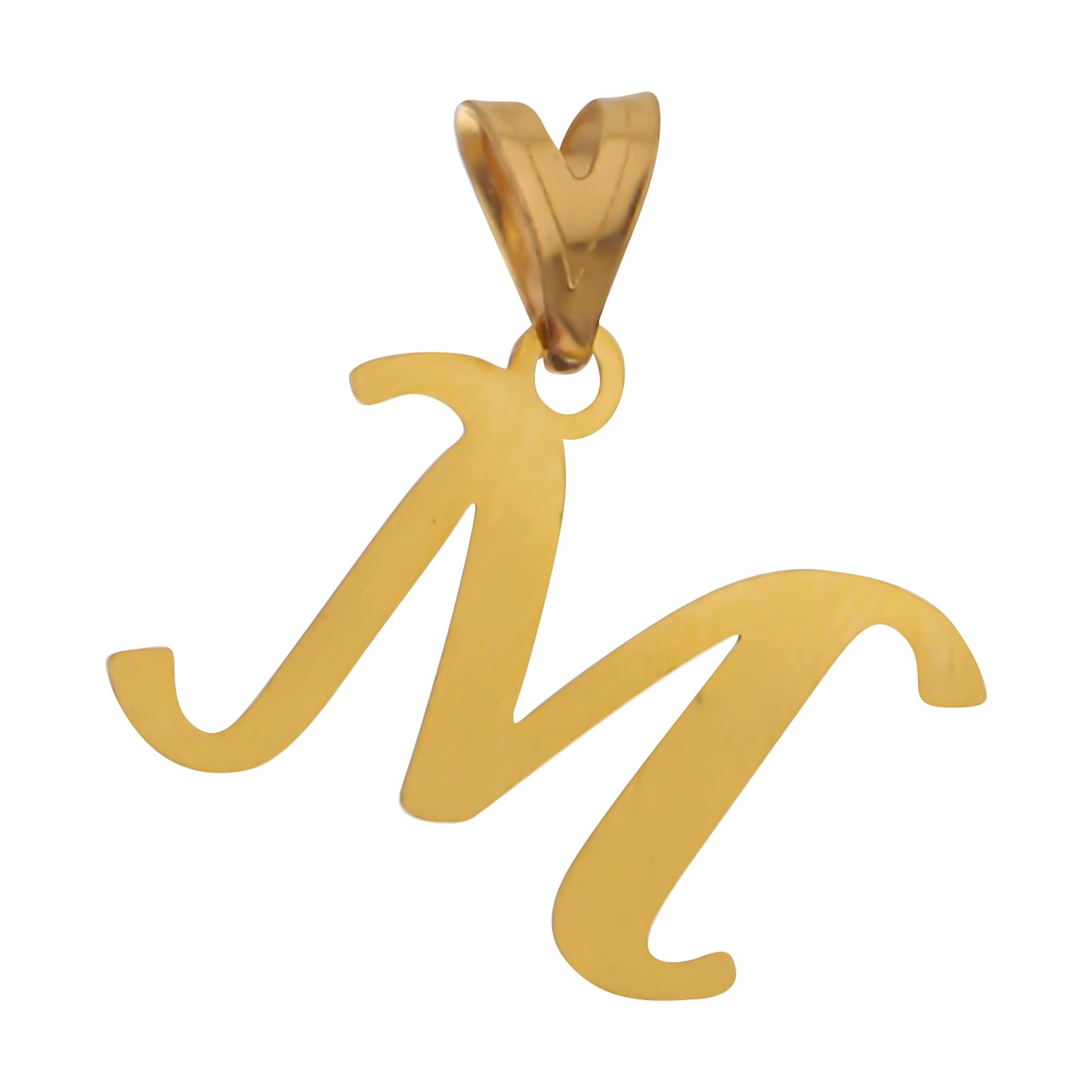 آویز گردنبند طلا 18 عیار زنانه مایا ماهک مدل MM1647 طرح حرف لاتین M -  - 1