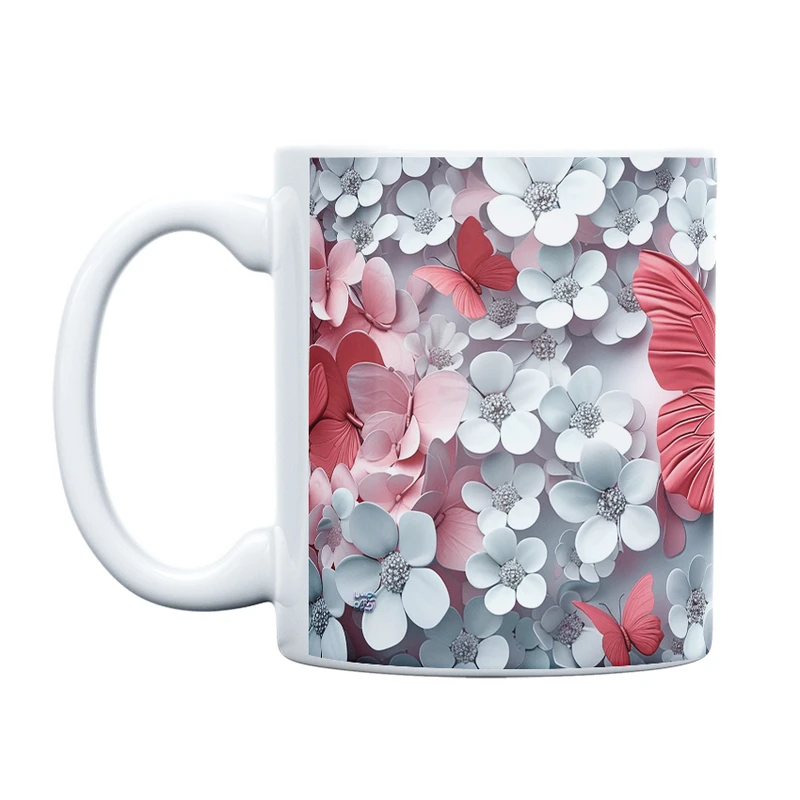 ماگ حس آمیزی طرح پروانه مدل کلاسیک کد 94