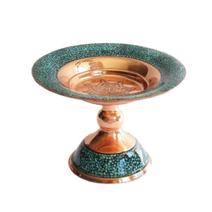 شیرینی خوری فیروزه کوبی مسی  طرح سنتی