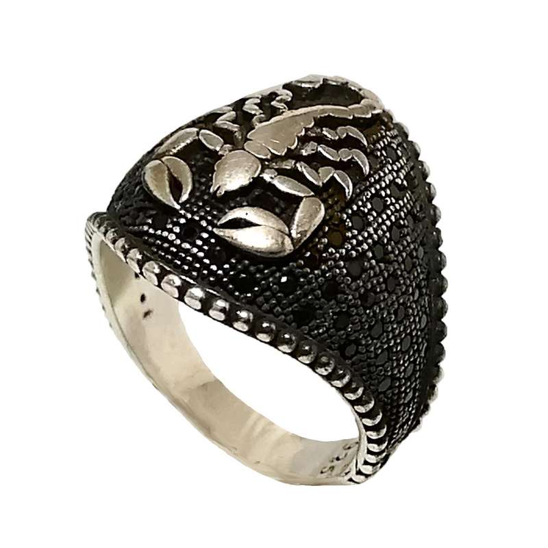 انگشتر نقره مردانه مدل MS9012