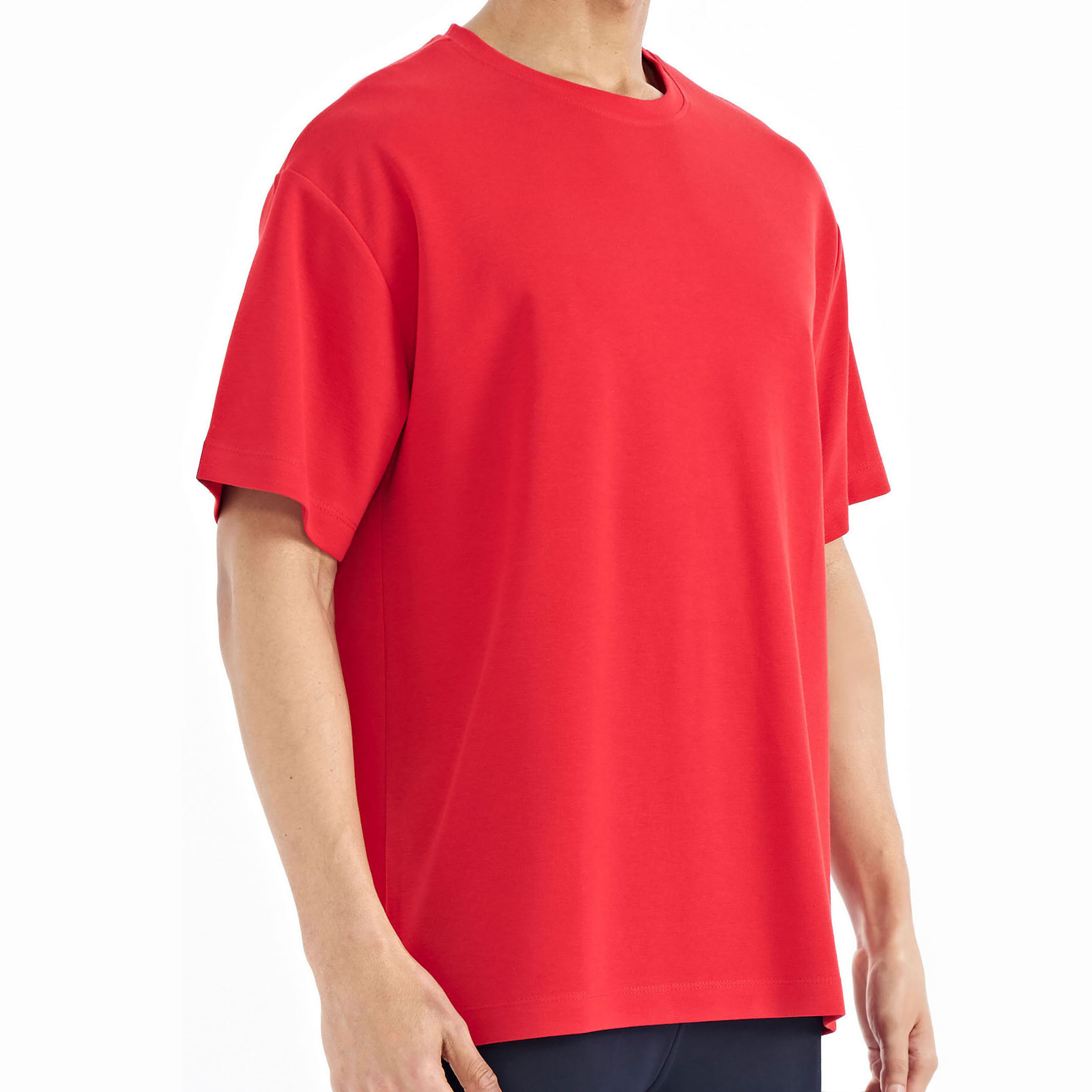 تی شرت اورسایز  آستین کوتاه مردانه نوزده نودیک مدل TS1963 R -  - 3
