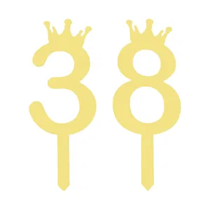 تاپر کیک هانستو مدل عدد 38 کد TPN38 مجموعه 2 عددی