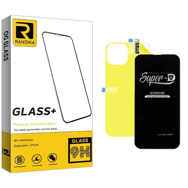 محافظ صفحه نمایش راندیکا مدل RK SuperD مناسب برای گوشی موبایل اپل iPhone 14 Pro  به همراه محافظ پشت گوشی