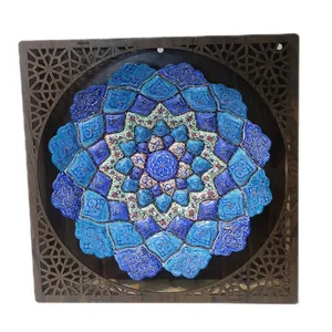 بشقاب میناکاری مدل اسلیمی کد 114