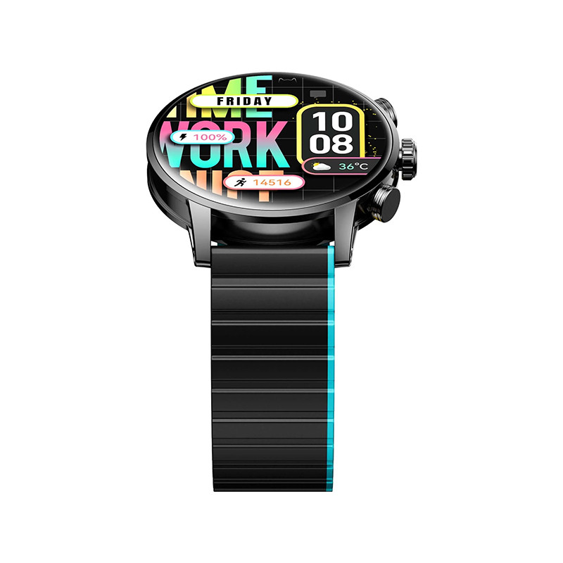 ساعت هوشمند 46 میلی‌متری کیسلکت مدل Smart Calling Watch Kr2 Ltd با بند سیلیکونی