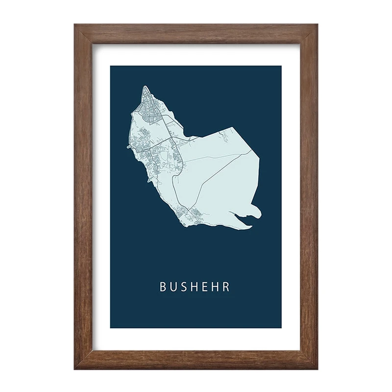 تابلو خندالو طرح نقشه بوشهر کد F11965